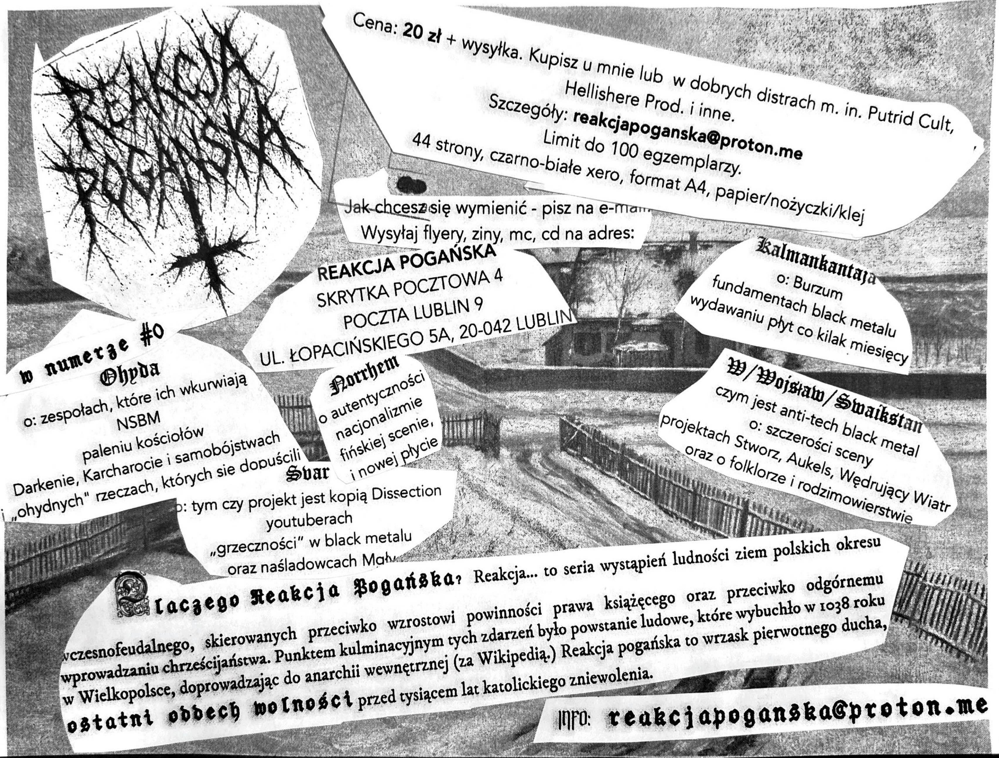 Evidence for: REAKCJA POGAŃSKA ZINE
